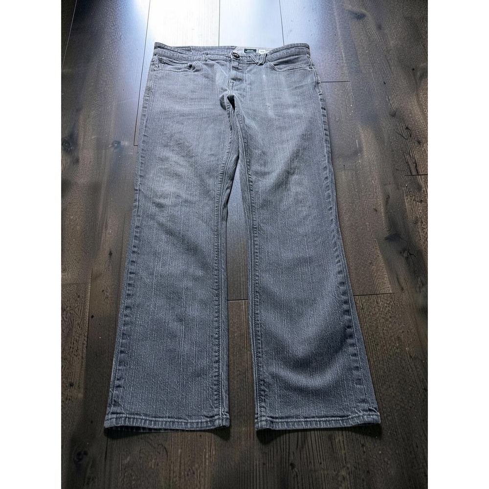 Volcom Solver Modern Straight Grey Jeans Mens Size 36 Skate Denim Pants